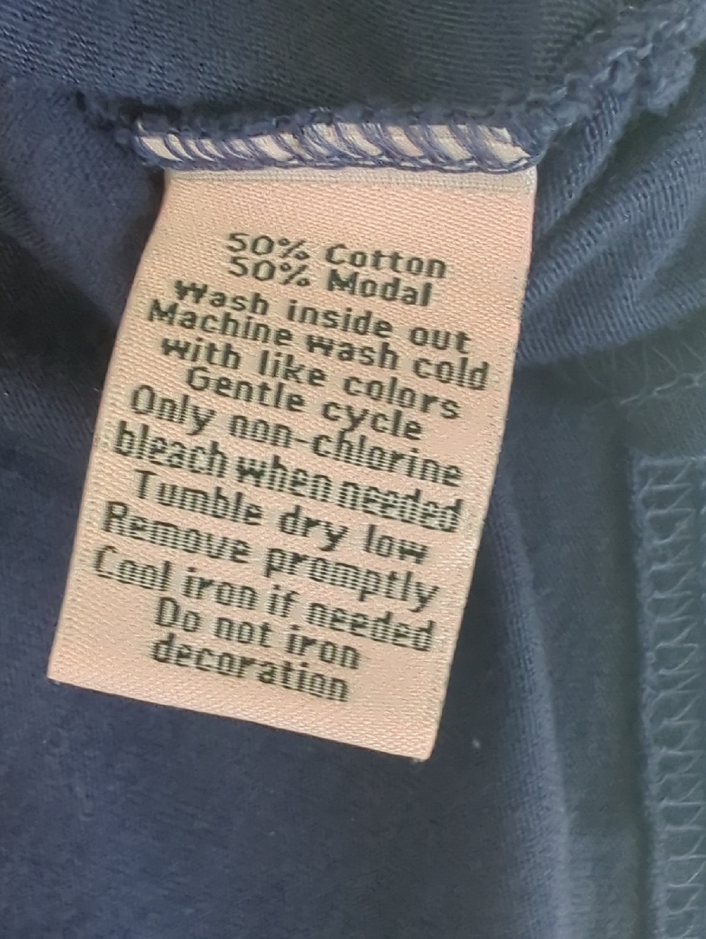 Juicy Couture Navy Tee with Silver Sparkle Crest - Picture 4 of 4